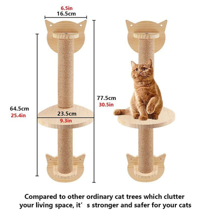 Deluxe Multi-Level Cat Tree with Hammock & Sisal Scratching Posts - Wnkrs