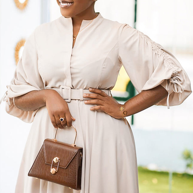 Robe plissée grande taille Temperament