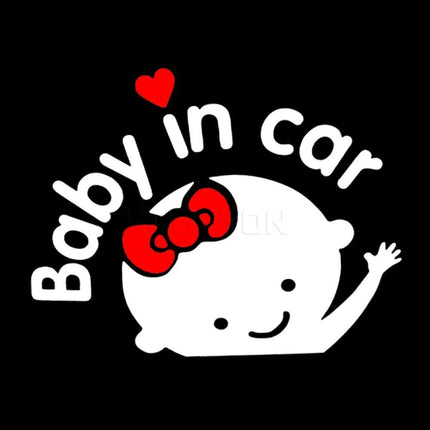 Baby on Board 3D Cartoon Car Sticker - Funny Safety Warning Decal - Wnkrs