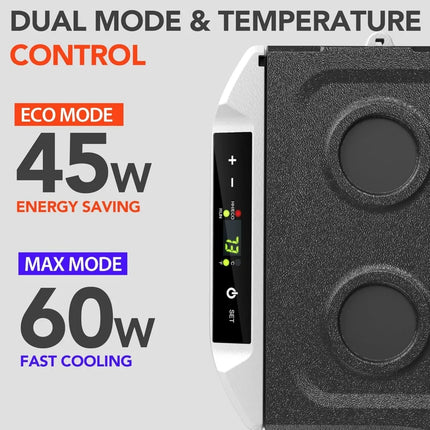 Refrigerador portátil para automóvil de 12 V, 32 cuartos de galón (30 l), con compresor