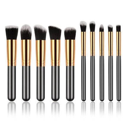 10-Piece Premium Makeup Brush Set - Wnkrs