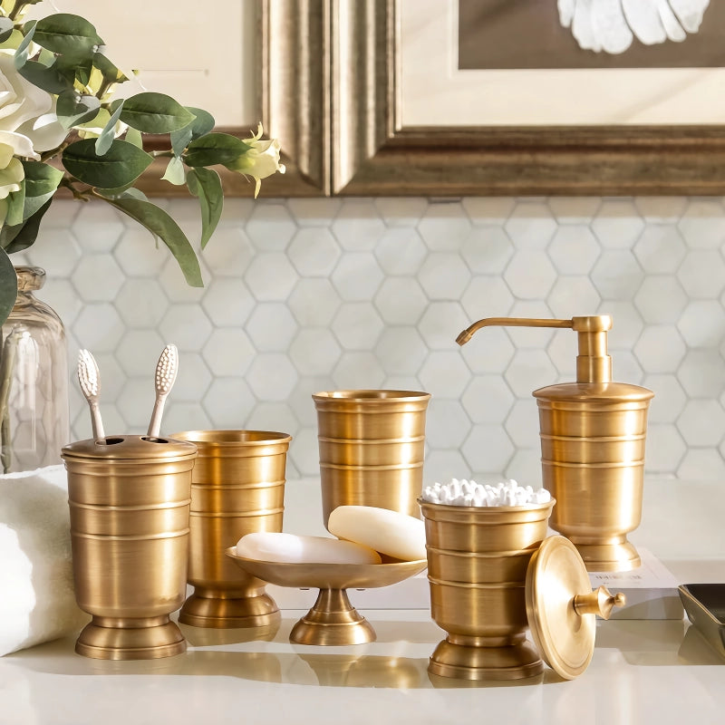 Brushed Brass-Style Bathroom Accessories