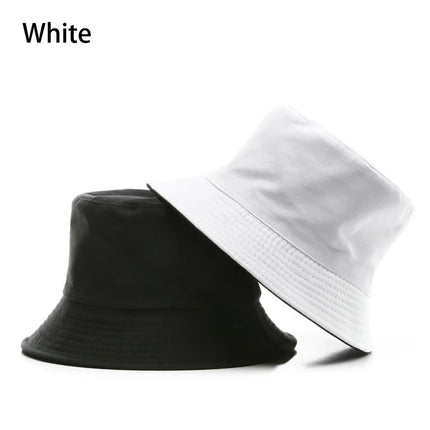 Chapeau bob réversible classique en coton noir – Casquette de soleil décontractée pour les aventures en plein air