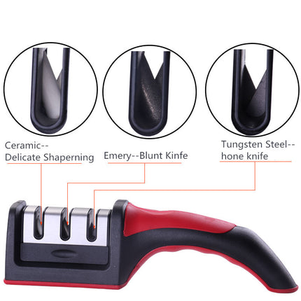 Professional Knife Sharpener Kitchen Sharpening Stone Whetstone Tungsten Steel Diamond Ceramic Kitchen Knifes Accessories - Wnkrs