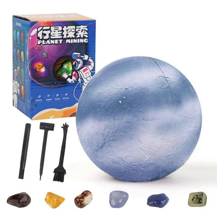 Solar System Gem Mining Kit: Children's Educational Archaeology Toy - Wnkrs