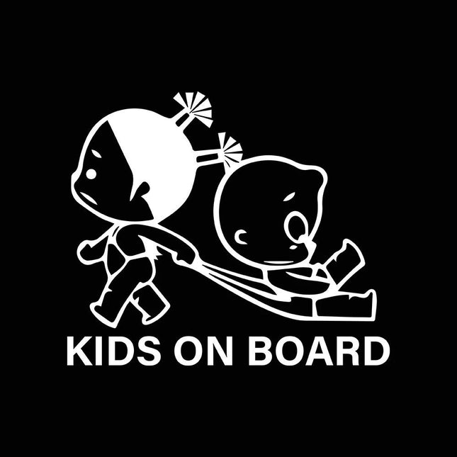 Baby On Board Car Sticker - Funny Child Safety Warning Decal - Wnkrs