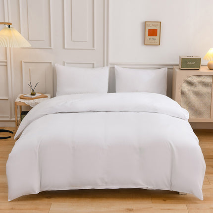 Pure Color Double-sided Four-piece Bedding Set - Wnkrs