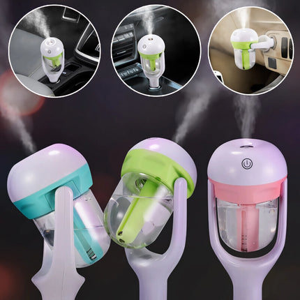 Mini humidificateur à vapeur et diffuseur d'arômes compact pour voiture