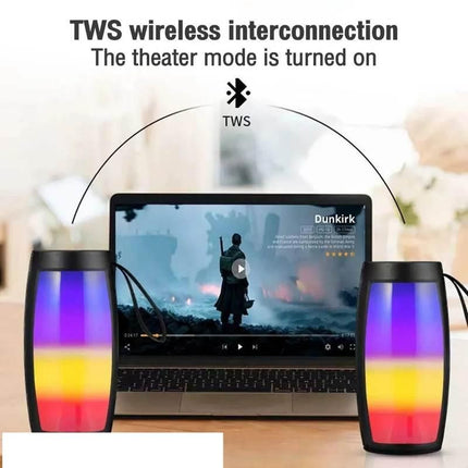 Wireless Bluetooth Speaker with LED Lights and Powerful Bass - Wnkrs