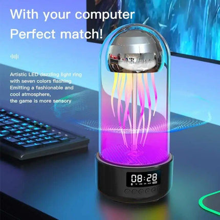 Mini Jellyfish Bluetooth Speaker with Colorful Lamp and Octopus Audio - Wnkrs