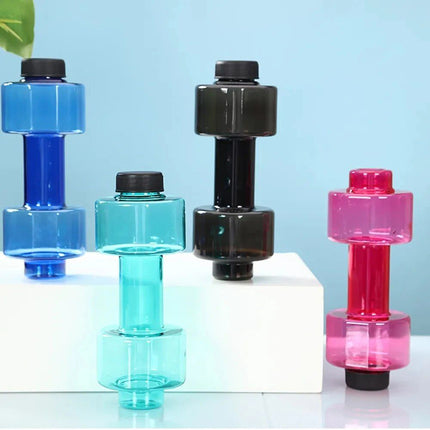 Multifunctional Dumbbell Shaped Water Bottle for Fitness Enthusiasts - Wnkrs