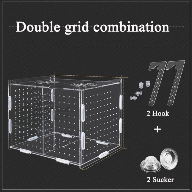 Caja de cría de guppy de acrílico