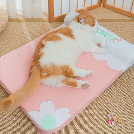 Cómoda cama para mascotas con almohada