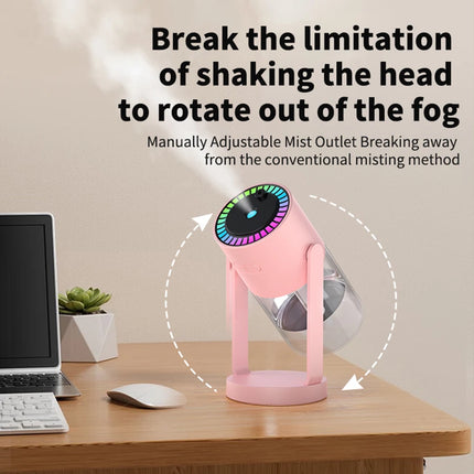 Humidificateur d'air USB portable avec lumières de projection colorées