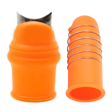 Protector de dedos de silicona para cuchillos de pulgar para cosechar y hacer jardinería