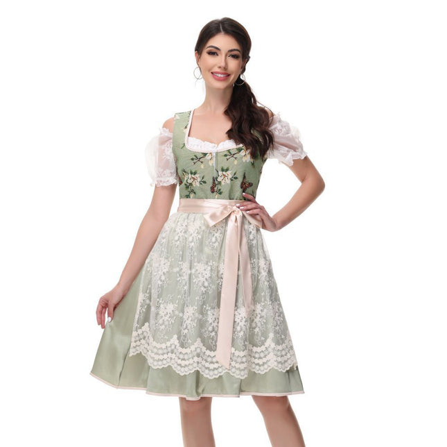 Costume de performance de femme de chambre en dentelle de bière de Munich