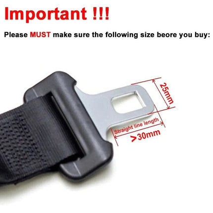 Universal 24.5mm Safety Seat Belt Extender - Wnkrs