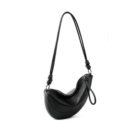 Bolso bandolera minimalista de piel suave