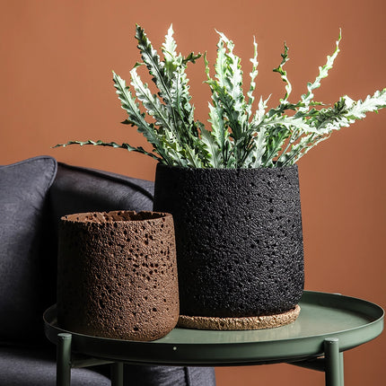 Nordic Modern Perforated Cement Bonsai Flower Pot