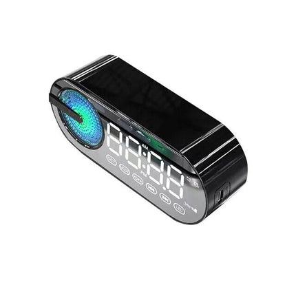 Wireless Bluetooth Speaker with LED Mirror Digital Alarm Clock & RGB Display - Wnkrs