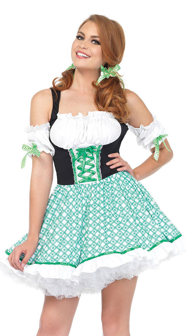 Robe de fille de bière d'Halloween, costume de scène de mise en forme du corps