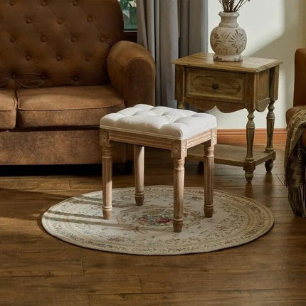 Elegant Vintage Ottoman Stool - Wnkrs