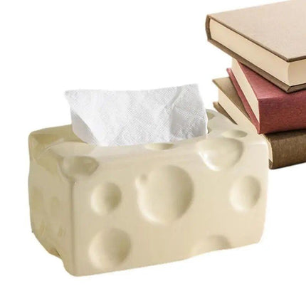 Cheese-Themed Ceramic Tissue Box - Cute and Practical Home Accessory - Wnkrs