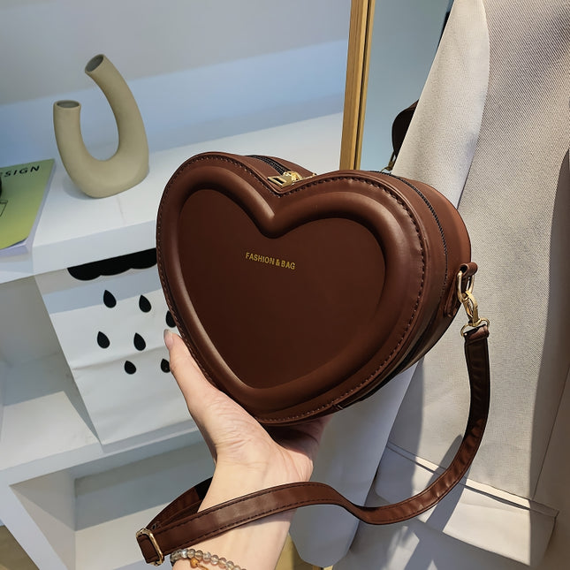 Bolso bandolera elegante con forma de corazón