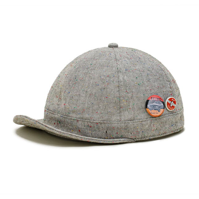 Sombrero vintage gris con visera para hombre