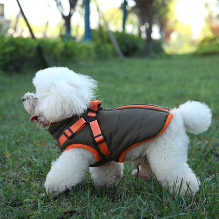 Chaqueta acolchada impermeable para mascotas