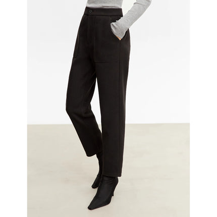 Pantalones casuales ajustados y elegantes de cintura alta para mujer