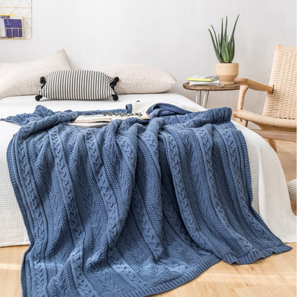 European Style Retro Knitted Casual Blanket Autumn And Winter Sofa Cover - Wnkrs