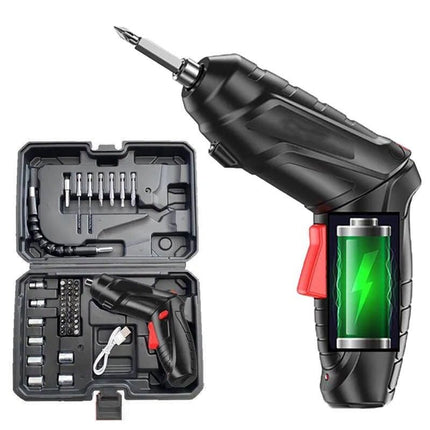 3.6V Compact Cordless Electric Drill & Screwdriver with LED Light and Rechargeable Battery - Wnkrs