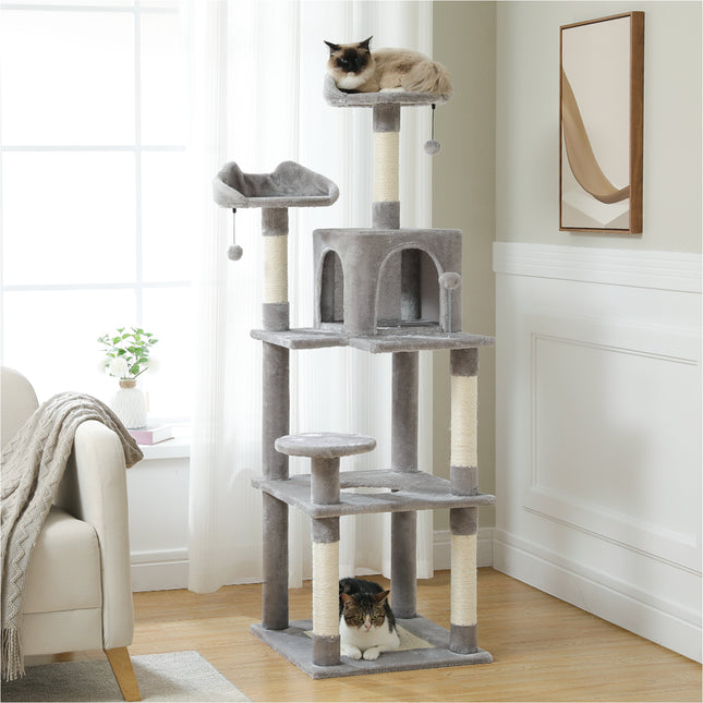 Torre de árbol para gatos de varios niveles