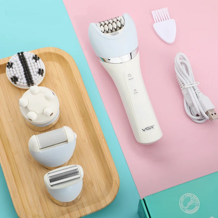 Rasoir électrique et kit de toilettage professionnel rechargeable 5 en 1