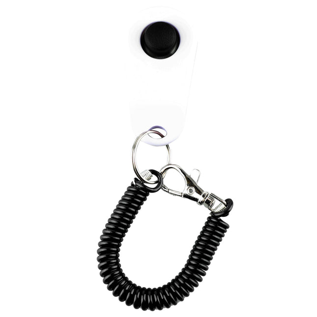 Clicker ajustable para entrenamiento de perros con correa para la muñeca