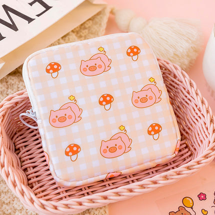 Organizador multiusos con temática de osos kawaii para cosméticos y productos sanitarios