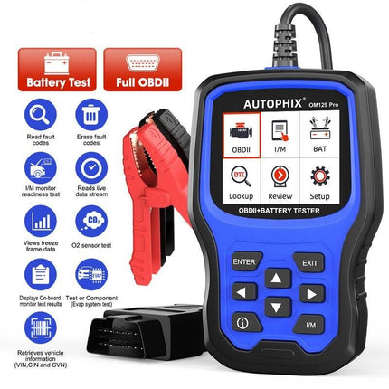 Pro 2-in-1 OBD2 Scanner and Battery Tester for Enhanced Vehicle Diagnostics - Wnkrs