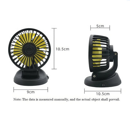 Ventilateur de refroidissement de voiture rotatif multi-angle