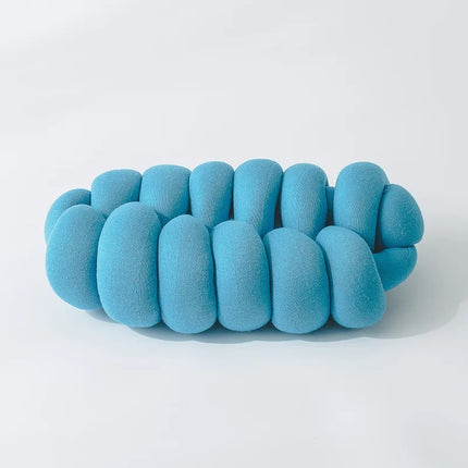 Coussin luxueux en tube tressé sans couture nordique - Parfait pour la maison et le bureau