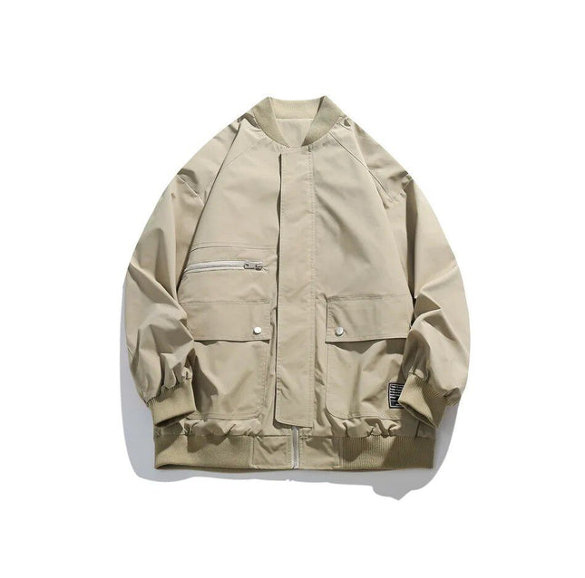 Chaqueta bomber de mujer con bolsillos de estilo urbano