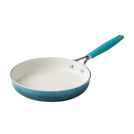 12-Piece Porcelain Enamel Ceramic Cookware Set in Ombre Teal - Wnkrs