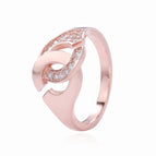 5 / Anillo Media Piedra Rosa