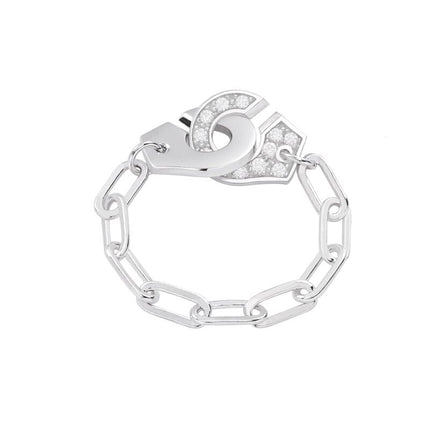 Sterling Silver Handcuff Ring - Wnkrs