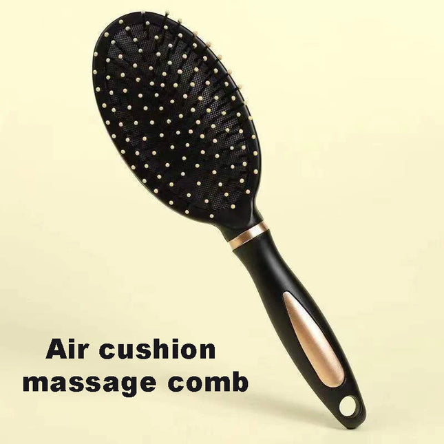 Brosse à cheveux antistatique avec coussin d'air pour massage du cuir chevelu