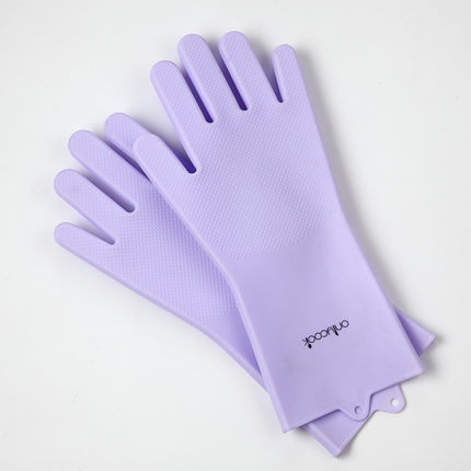 Thickened silicone dishwashing glove kitchen pot brush - Wnkrs