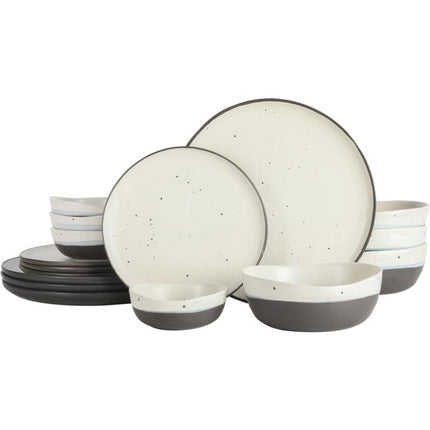 16-Piece Double Bowl Dinnerware Set - Wnkrs