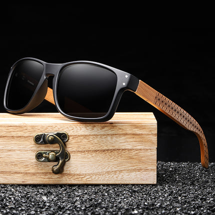 Handmade Beechwood Polarized Pilot Sunglasses