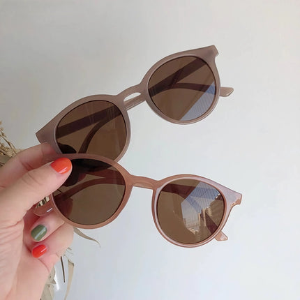 Lunettes de soleil rondes rétro chic pour femmes