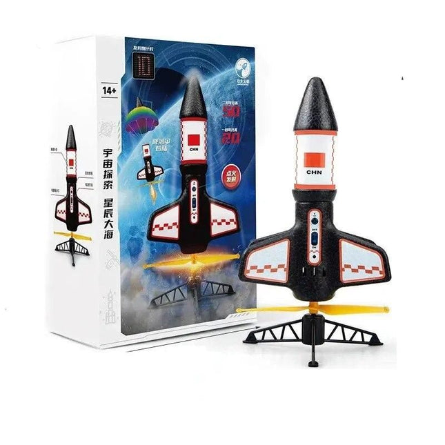 Electric Motorized Air Rocket Launcher with LED Parachute - Wnkrs